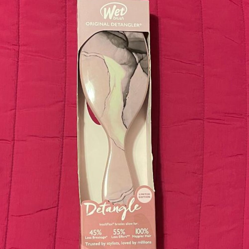 NEW  WET BRUSH  ORIGINAL DETANGLER ~ LIMITED EDITION TERRAIN TEXTURES DUSTY ROSE